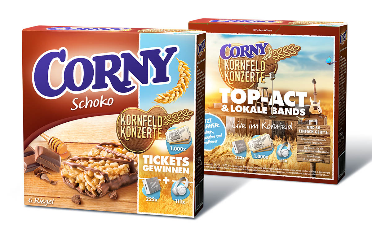 Corny Kornfeld Konzerte Packaging